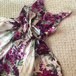 Floral Satin Forever 21 Dress (Size Small)